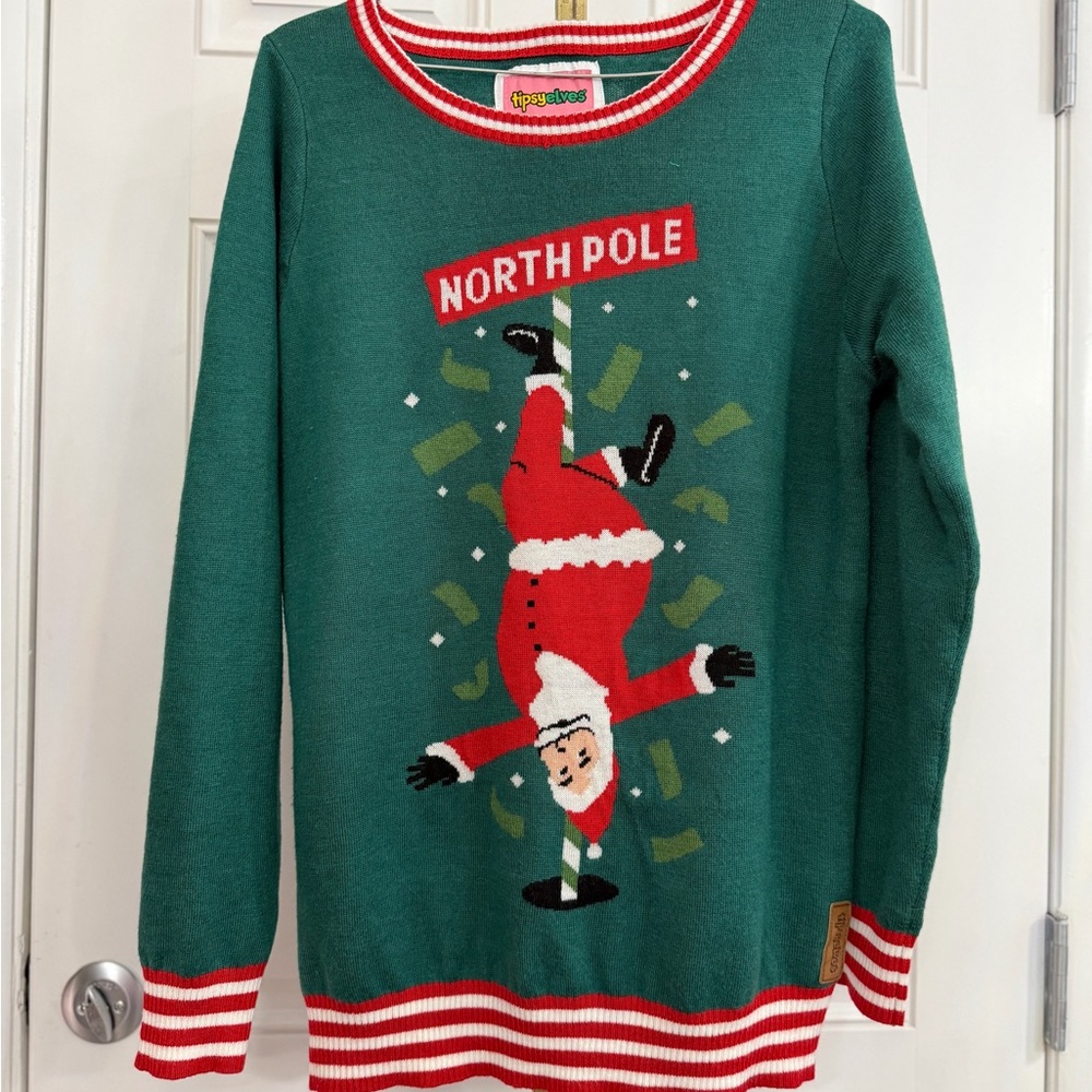 Green North Pole Christmas Sweater
